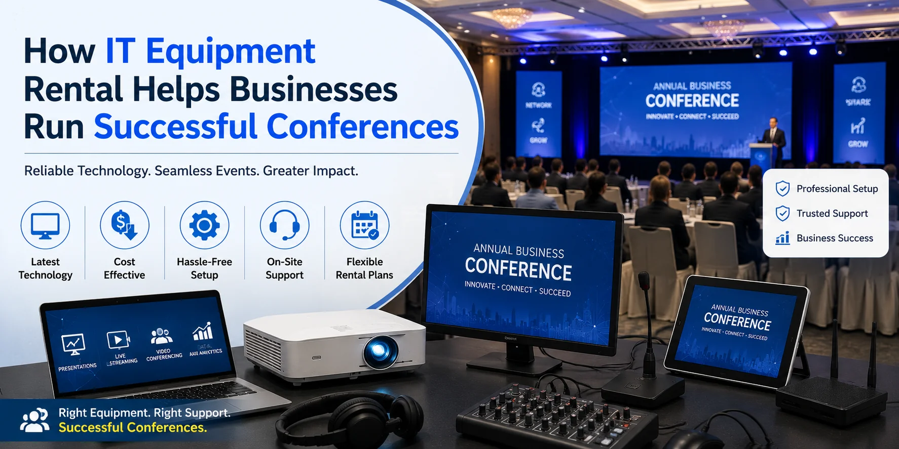 how it equipment rental supports successful events