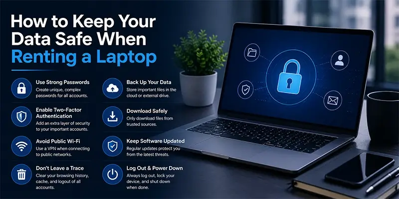 how to keep your data safe when renting a laptop